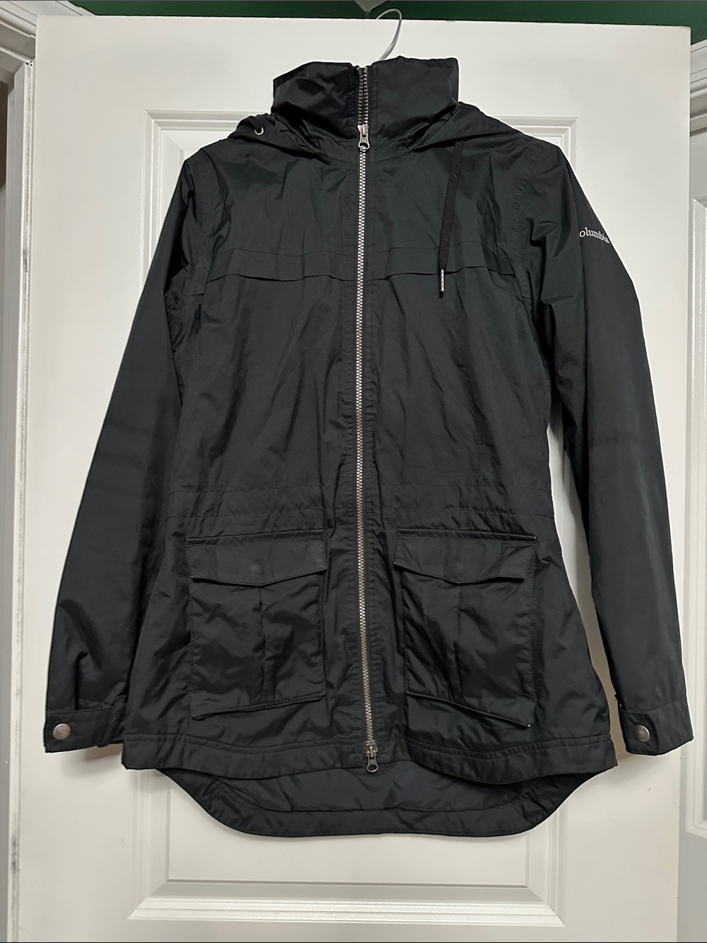 Columbia Black Hooded Utility Anorak Jacket